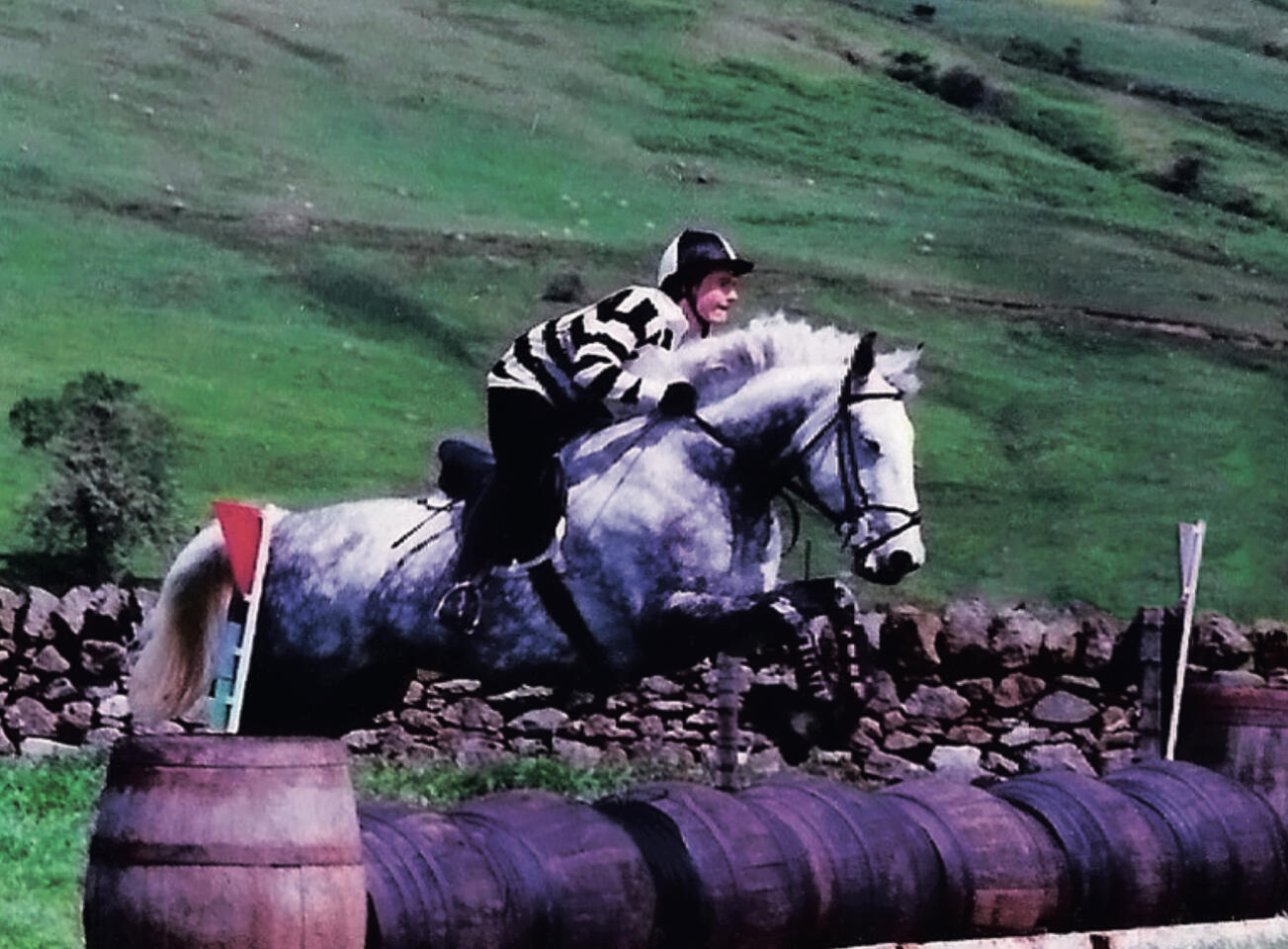 Sesky and me doing our cross-country competition