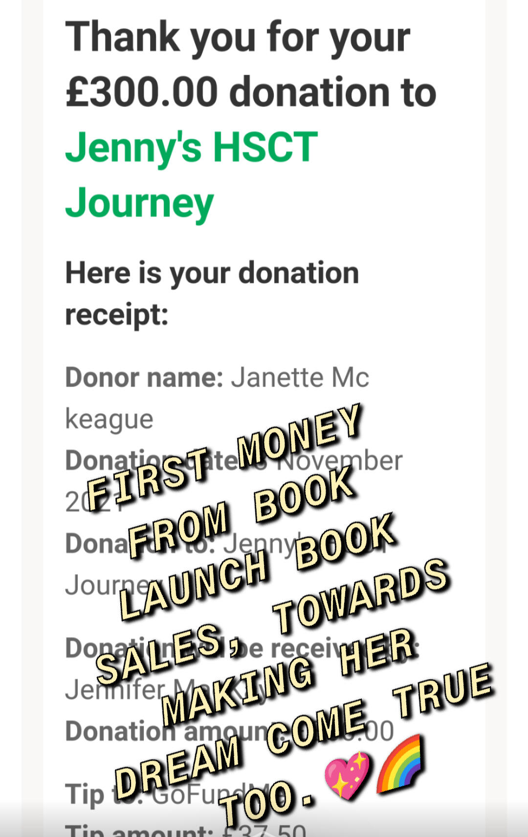 Jenny's HSCT Journey